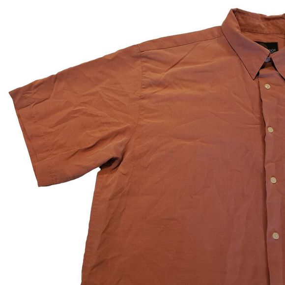 Weatherproof Garment Company Button Down Shirt Men's XL, Orange - Picture 7 of 8